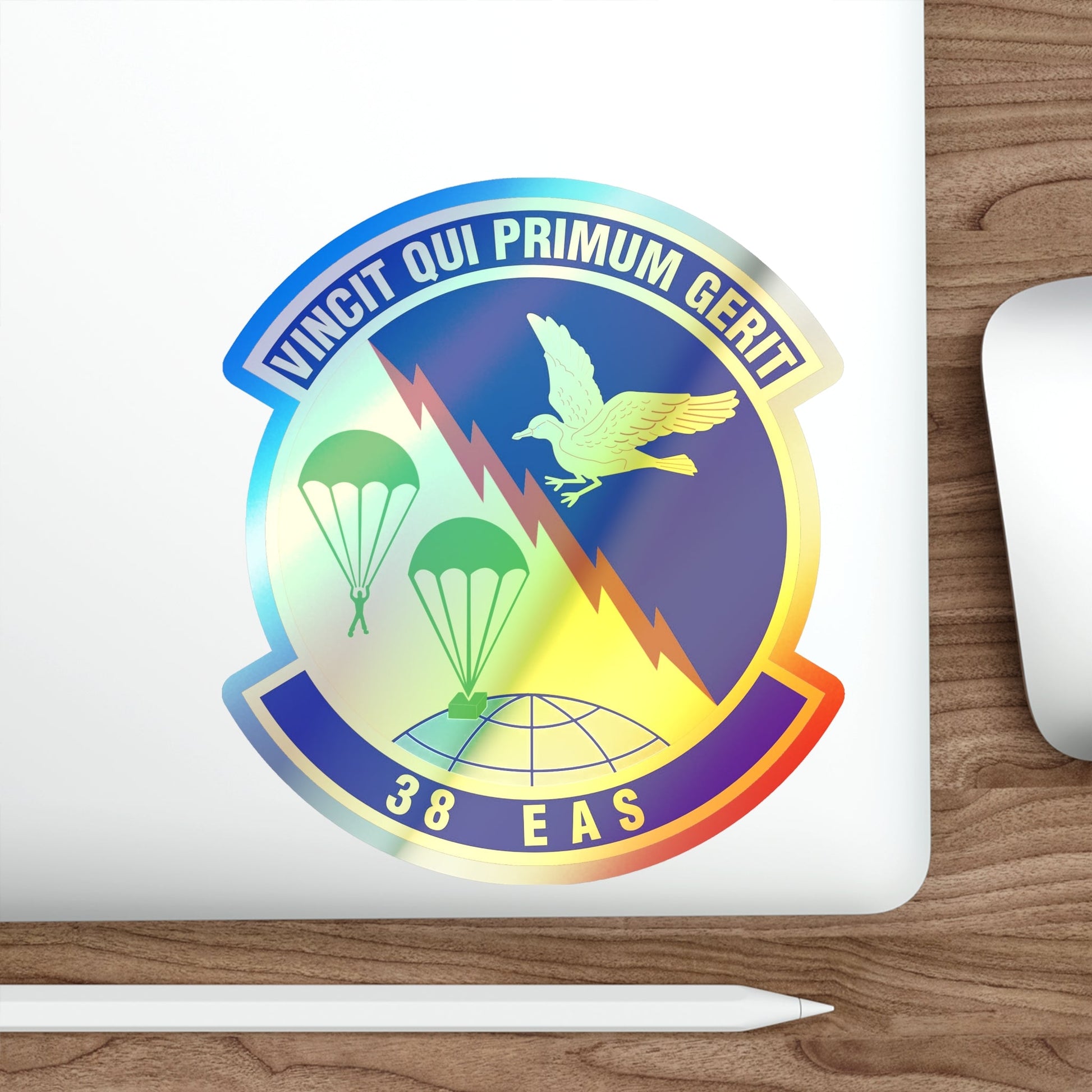 38th Expeditionary Airlift Squadron (U.S. Air Force) Holographic STICKER Die-Cut Vinyl Decal-The Sticker Space