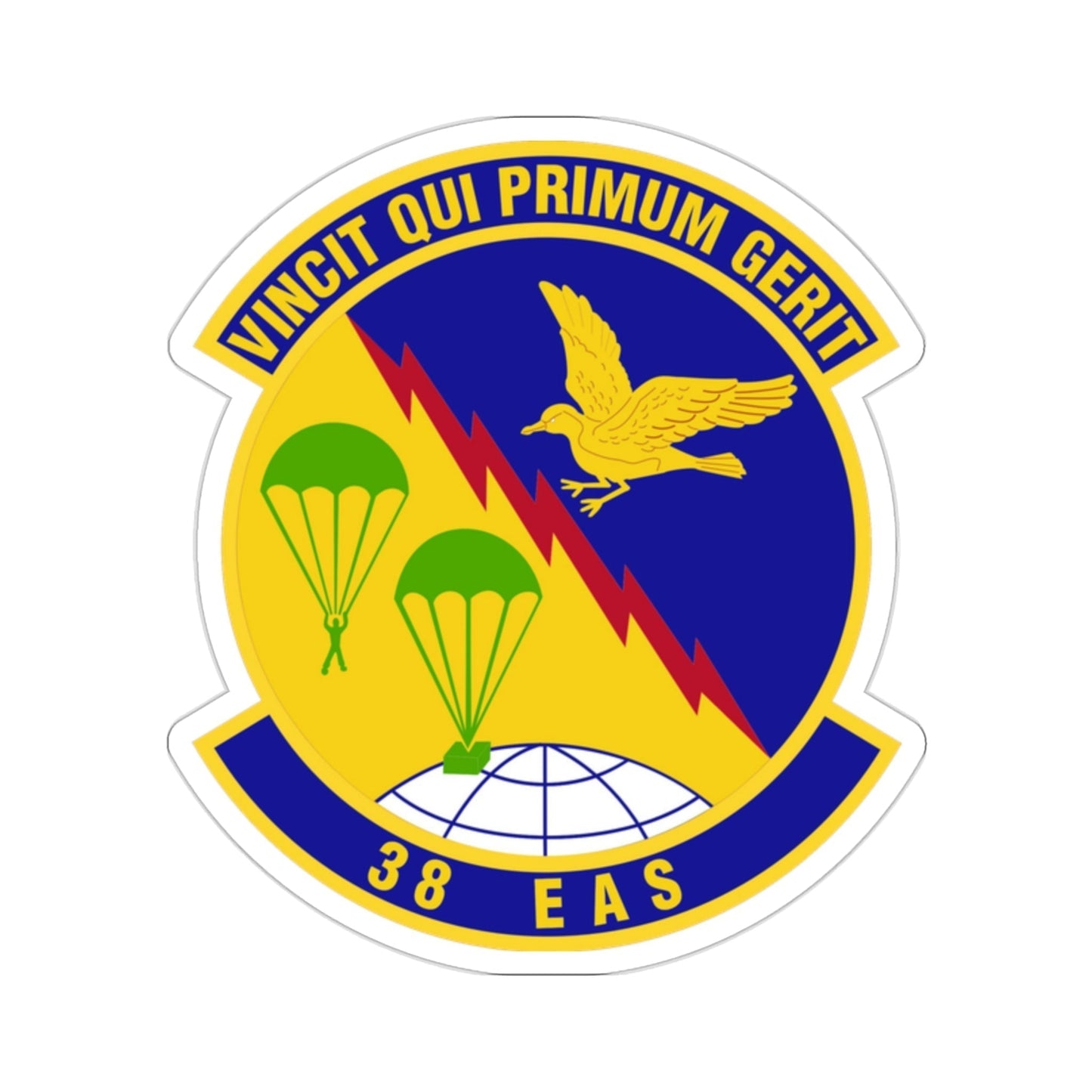 38th Expeditionary Airlift Squadron (U.S. Air Force) STICKER Vinyl Die-Cut Decal-2 Inch-The Sticker Space