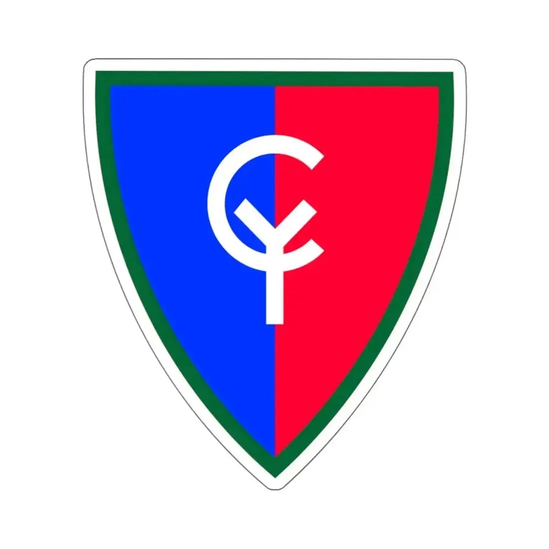 38th Infantry Division SSI (U.S. Army) STICKER Vinyl Kiss-Cut Decal 6 Inch White - The Sticker Space