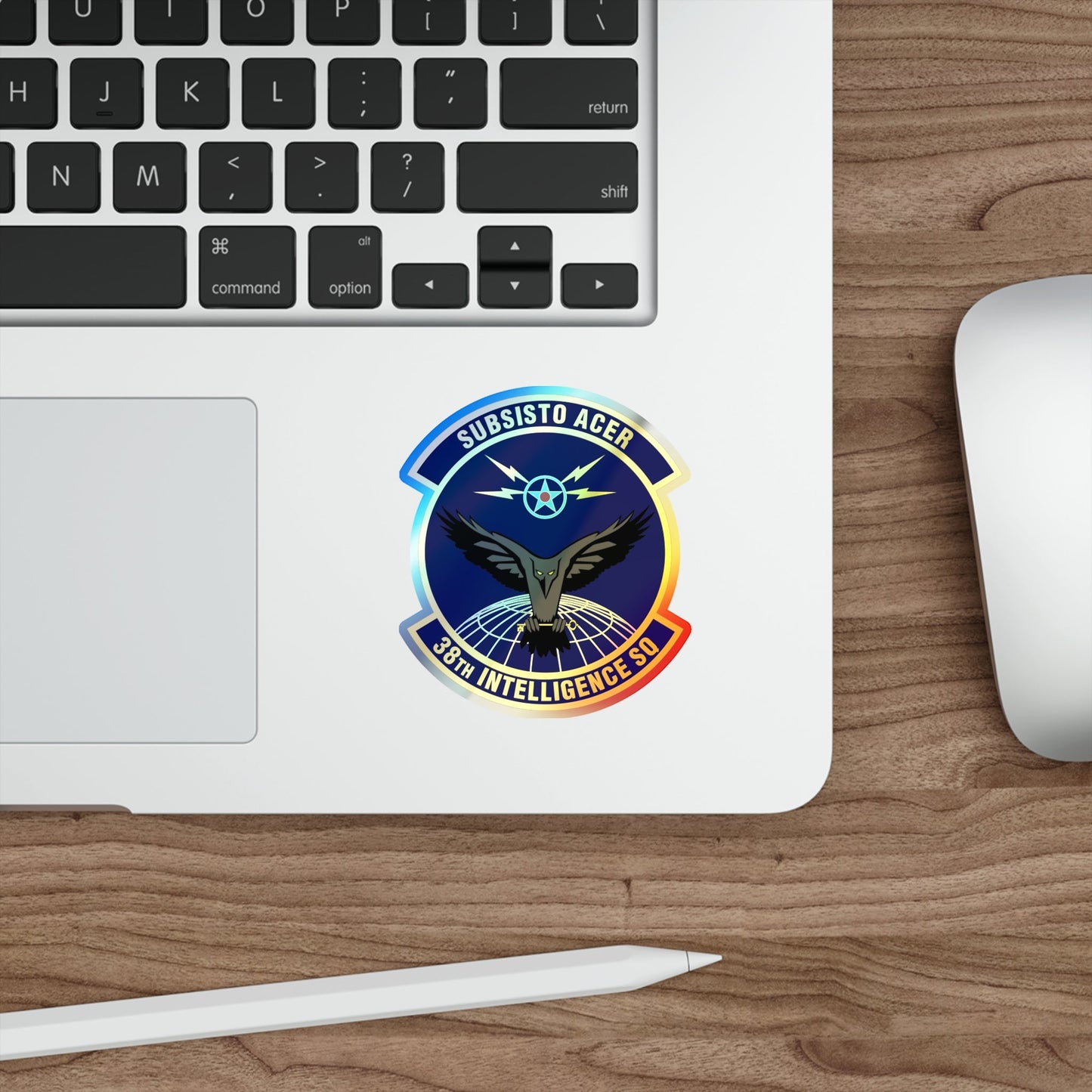 38th Intelligence Squadron (U.S. Air Force) Holographic STICKER Die-Cut Vinyl Decal-The Sticker Space