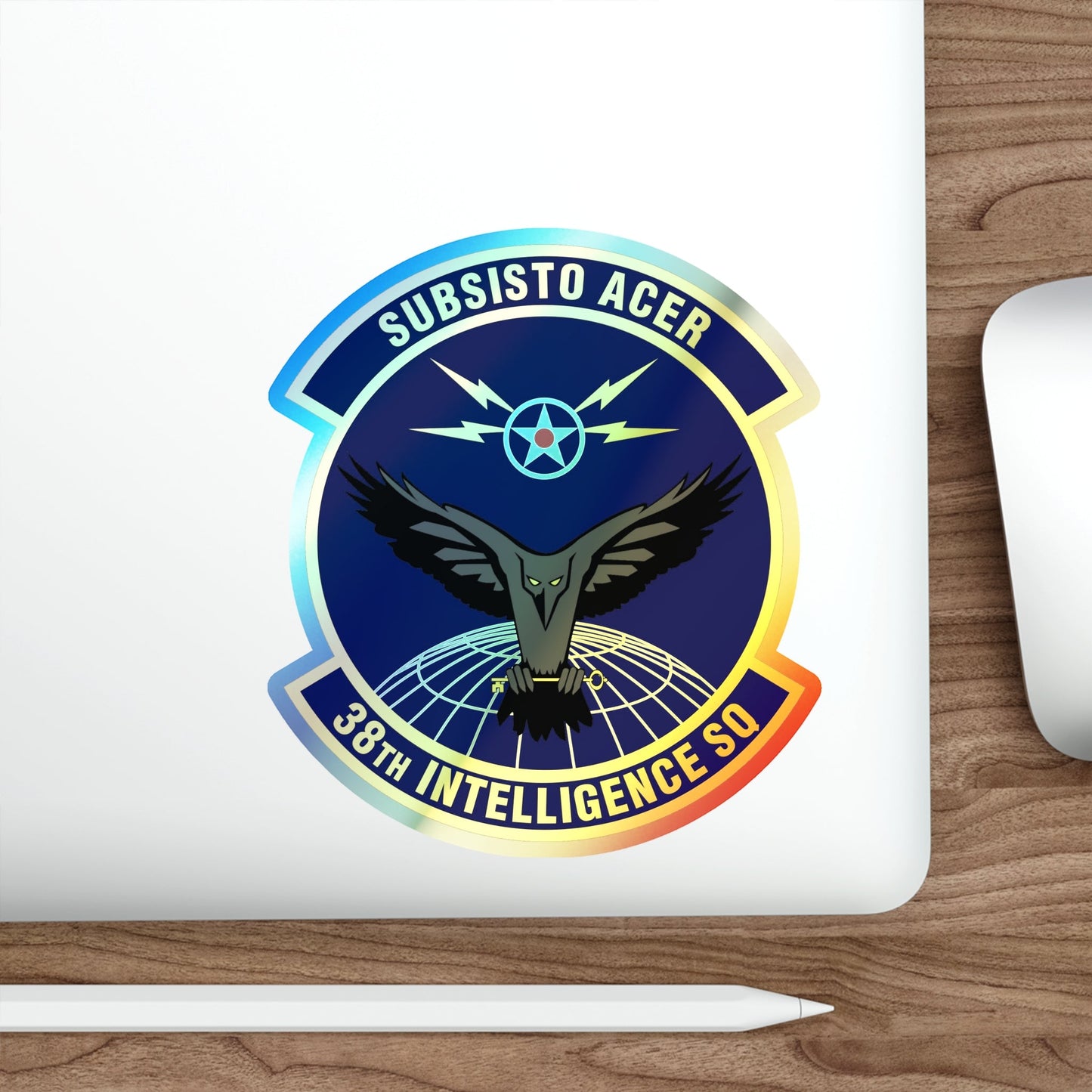 38th Intelligence Squadron (U.S. Air Force) Holographic STICKER Die-Cut Vinyl Decal-The Sticker Space