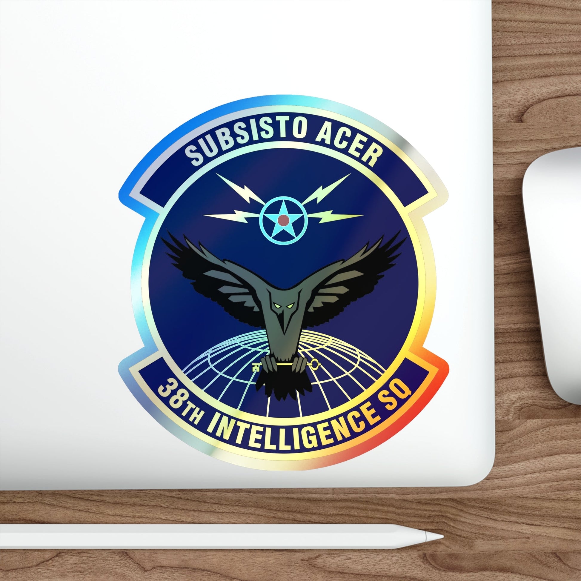 38th Intelligence Squadron (U.S. Air Force) Holographic STICKER Die-Cut Vinyl Decal-The Sticker Space