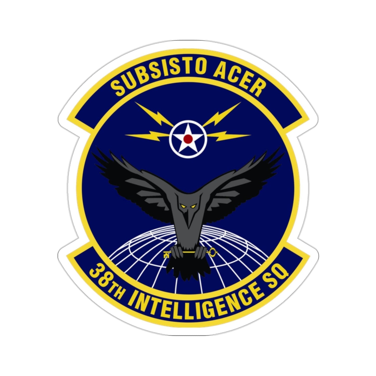 38th Intelligence Squadron (U.S. Air Force) STICKER Vinyl Die-Cut Decal-2 Inch-The Sticker Space