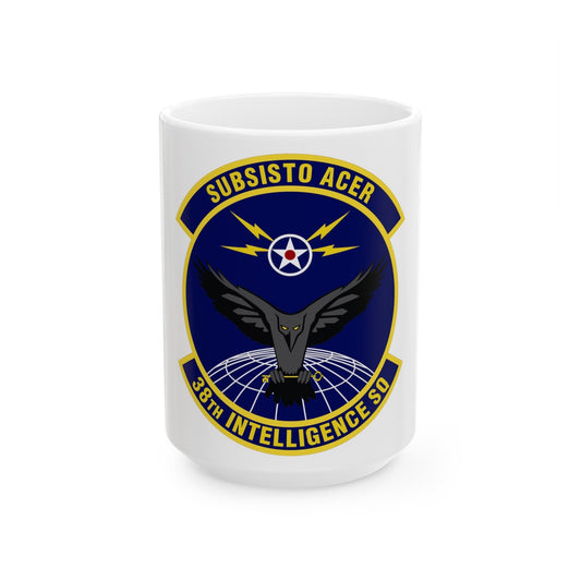 38th Intelligence Squadron (U.S. Air Force) White Coffee Mug-15oz-The Sticker Space