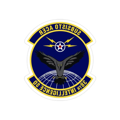 38th Intelligence Squadron (U.S. Air Force) REVERSE PRINT Transparent Die-Cut STICKER - The Sticker Space