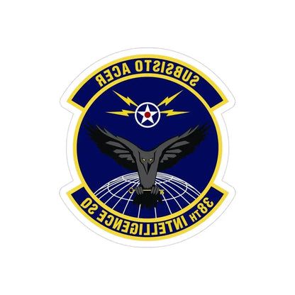 38th Intelligence Squadron (U.S. Air Force) REVERSE PRINT Transparent Die-Cut STICKER - The Sticker Space