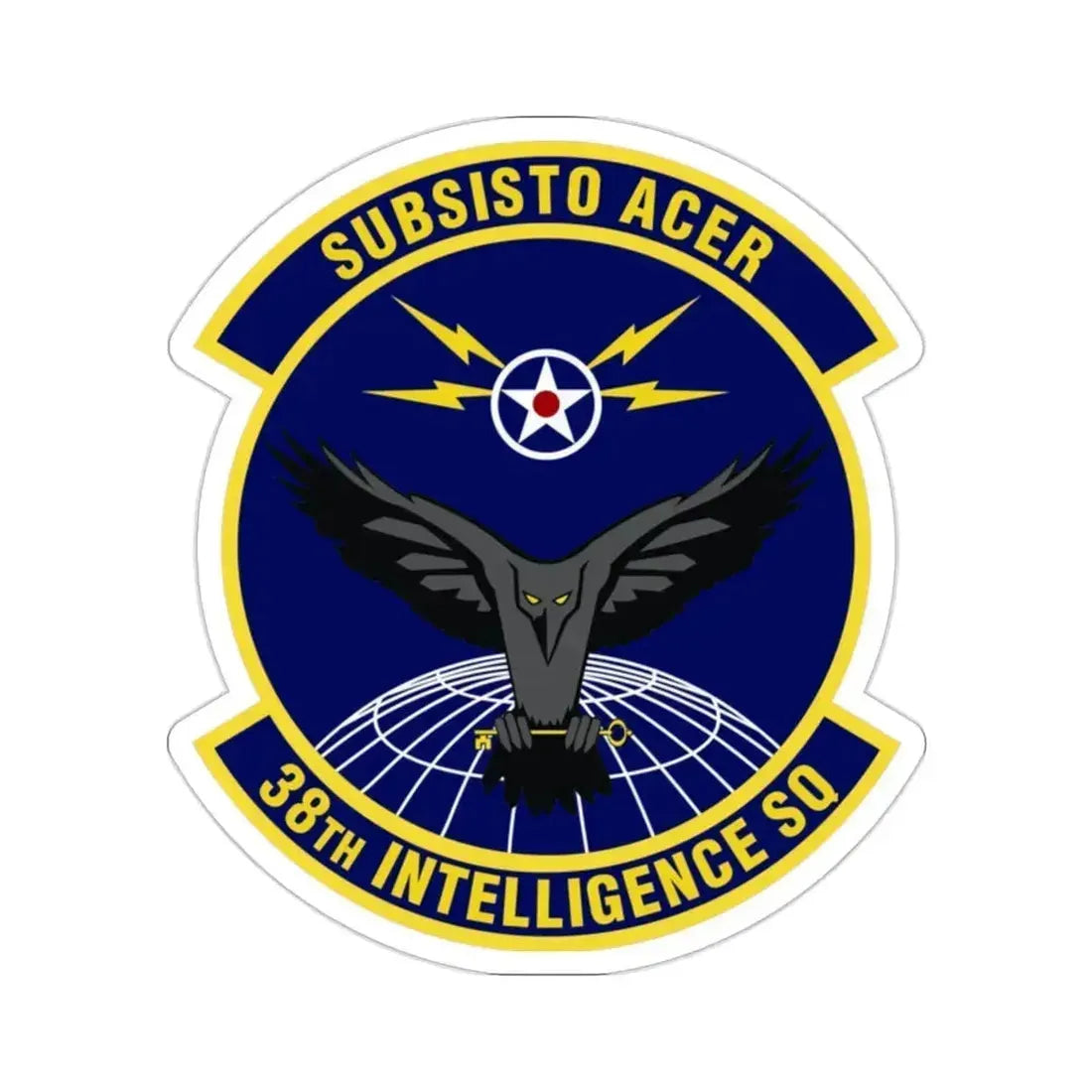38th Intelligence Squadron (U.S. Air Force) STICKER Vinyl Die-Cut Decal 2 Inch - The Sticker Space