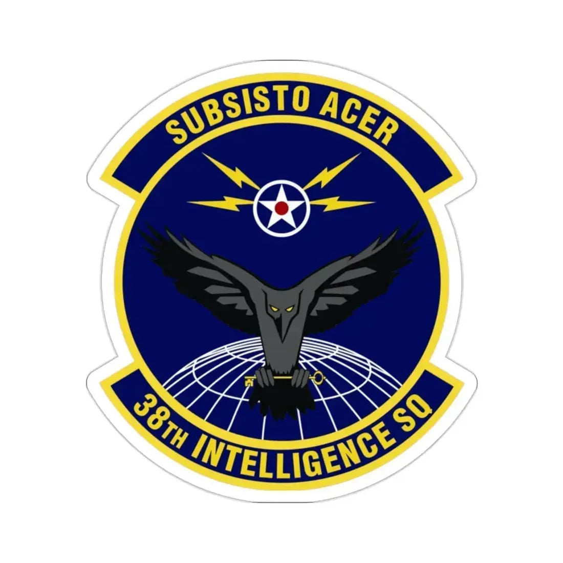 38th Intelligence Squadron (U.S. Air Force) STICKER Vinyl Die-Cut Decal 2 Inch - The Sticker Space