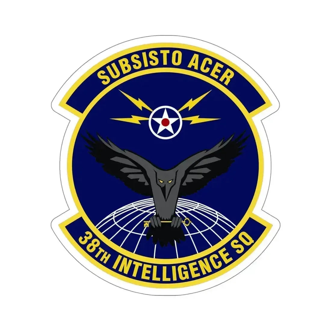 38th Intelligence Squadron (U.S. Air Force) STICKER Vinyl Die-Cut Decal 6 Inch - The Sticker Space