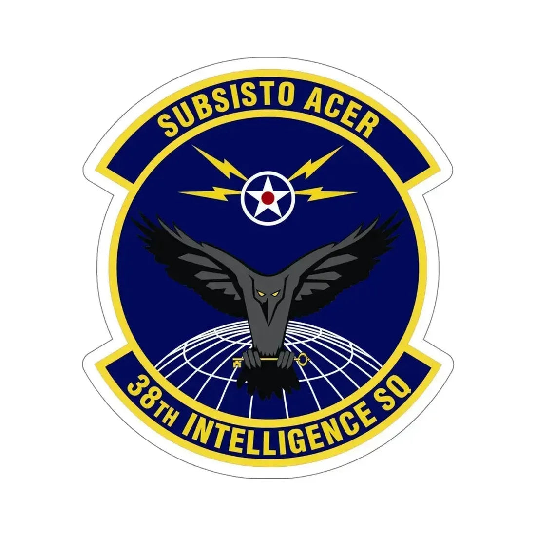 38th Intelligence Squadron (U.S. Air Force) STICKER Vinyl Die-Cut Decal 6 Inch - The Sticker Space
