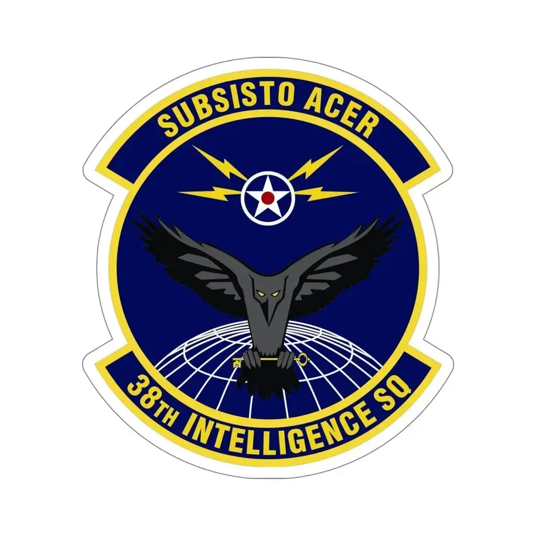 38th Intelligence Squadron (U.S. Air Force) STICKER Vinyl Die-Cut Decal - The Sticker Space