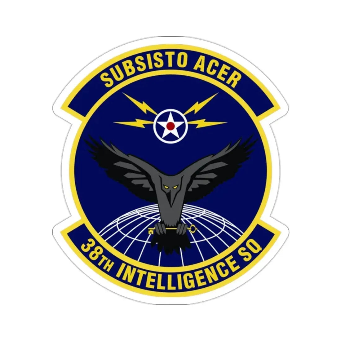 38th Intelligence Squadron (U.S. Air Force) STICKER Vinyl Die-Cut Decal - The Sticker Space