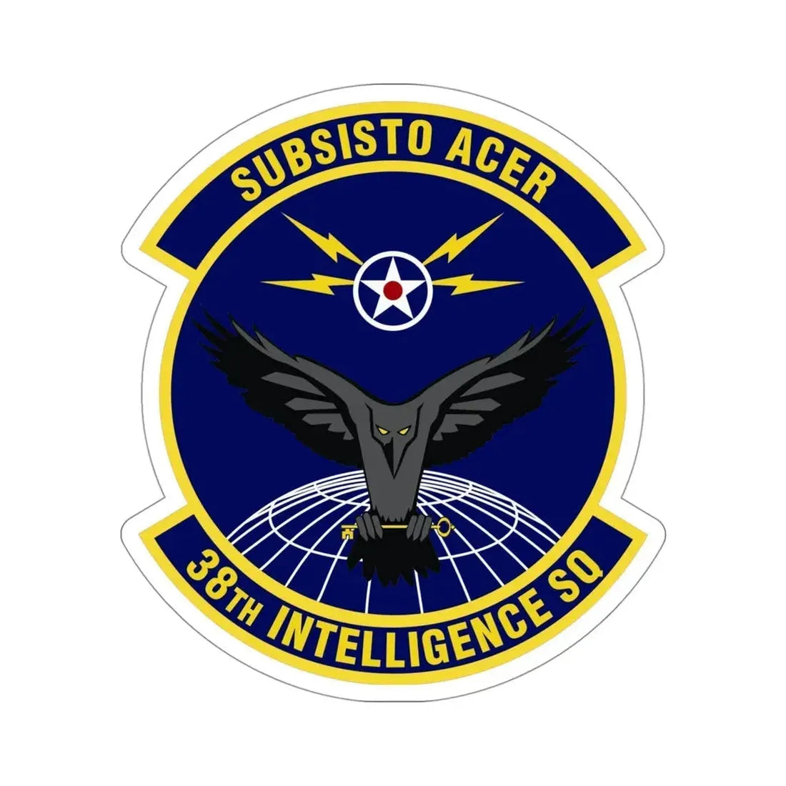 38th Intelligence Squadron (U.S. Air Force) STICKER Vinyl Die-Cut Decal - The Sticker Space