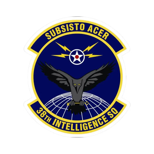 38th Intelligence Squadron (U.S. Air Force) STICKER Vinyl Kiss-Cut Decal 2 Inch White - The Sticker Space