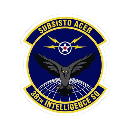 38th Intelligence Squadron (U.S. Air Force) STICKER Vinyl Kiss-Cut Decal 3 Inch White - The Sticker Space