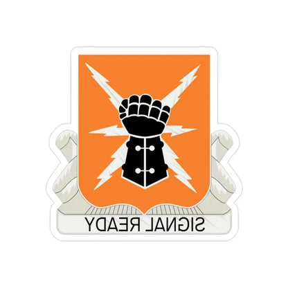 38th Signal Battalion (U.S. Army) REVERSE PRINT Transparent Die-Cut STICKER - The Sticker Space