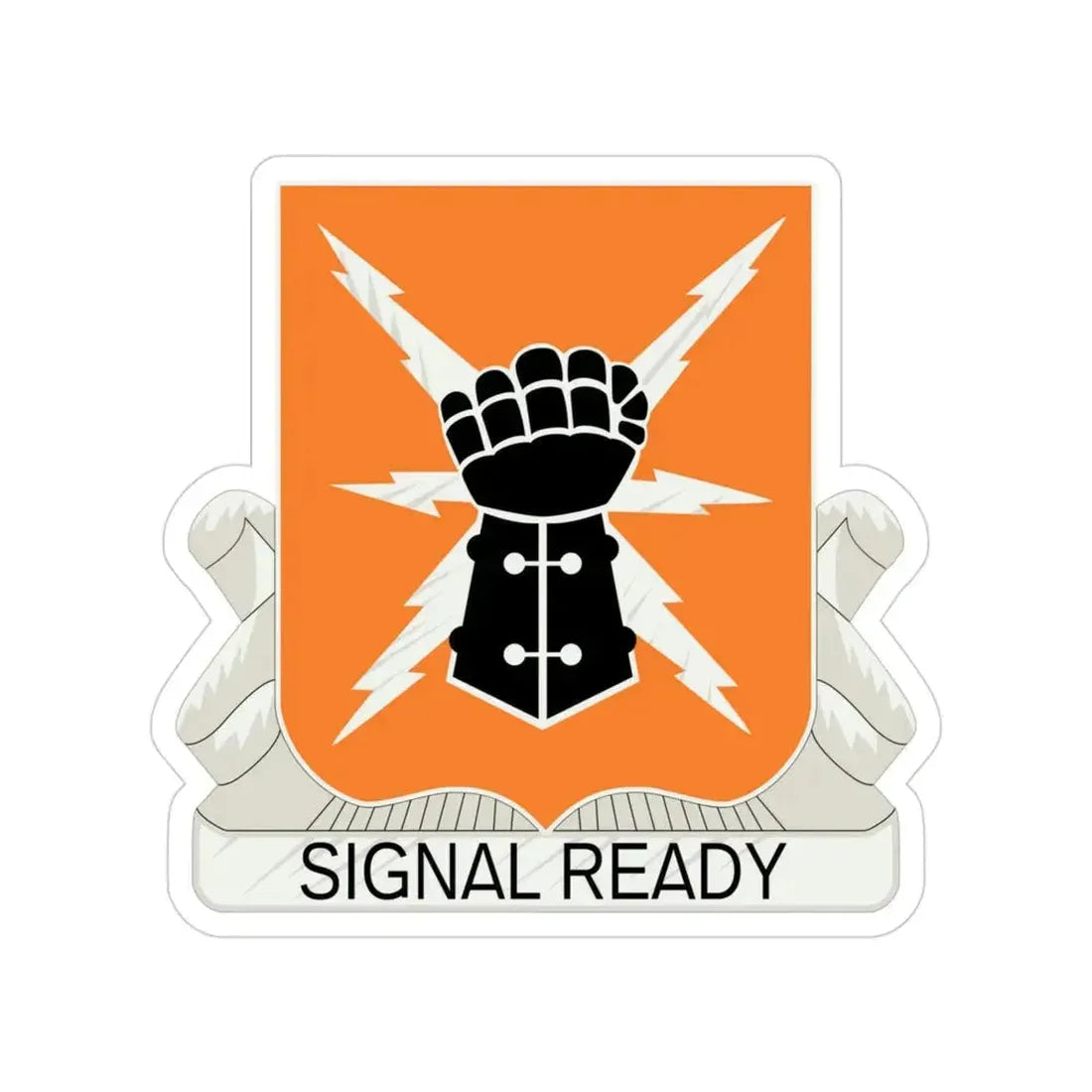 38th Signal Battalion (U.S. Army) Transparent STICKER Die-Cut Vinyl Decal 3 Inch - The Sticker Space