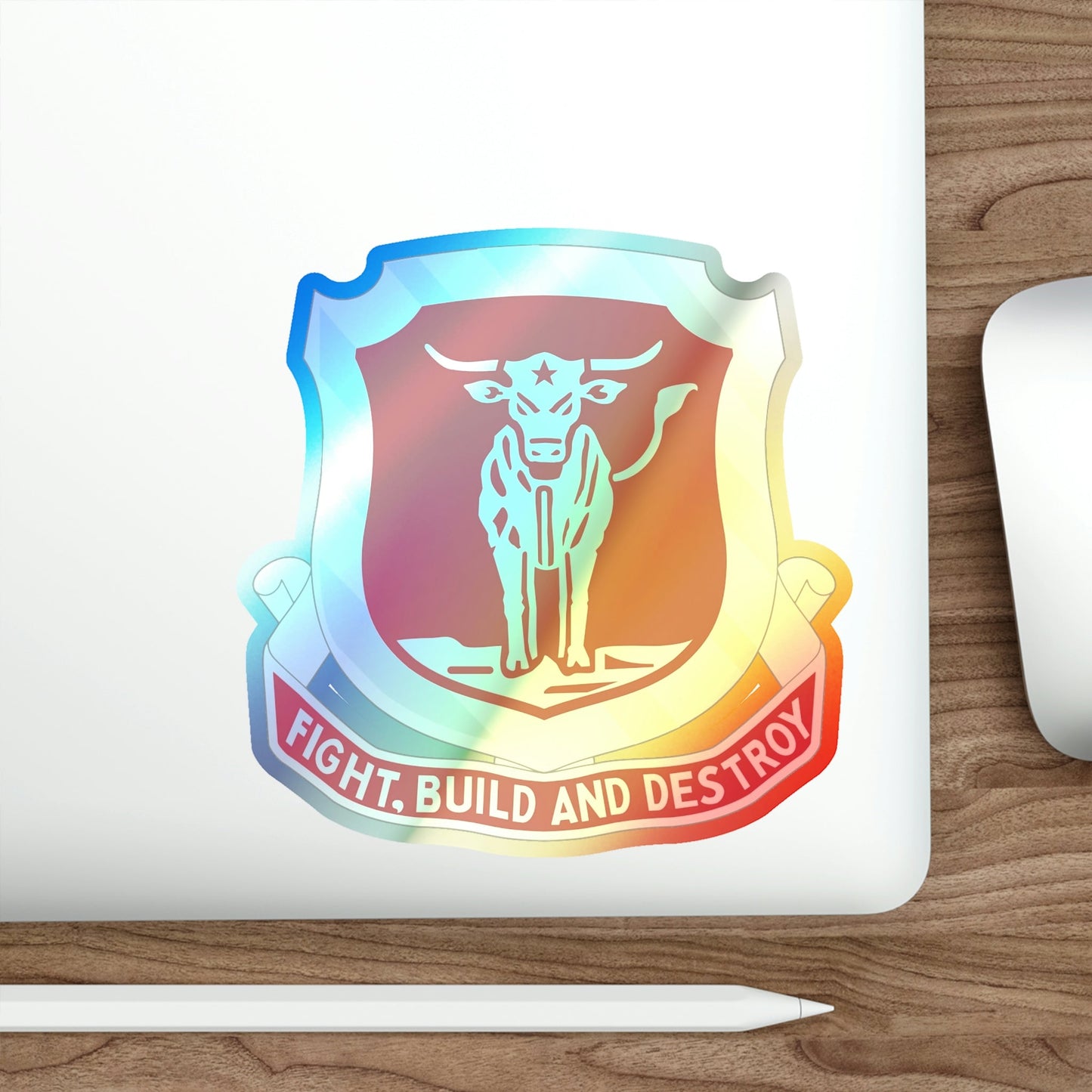 39 Engineer Battalion (U.S. Army) Holographic STICKER Die-Cut Vinyl Decal-The Sticker Space