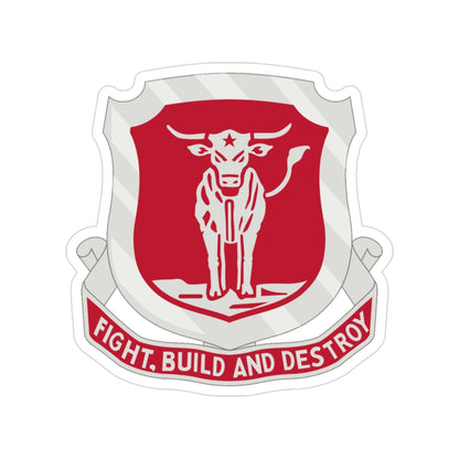 39 Engineer Battalion (U.S. Army) Transparent STICKER Die-Cut Vinyl Decal-3 Inch-The Sticker Space