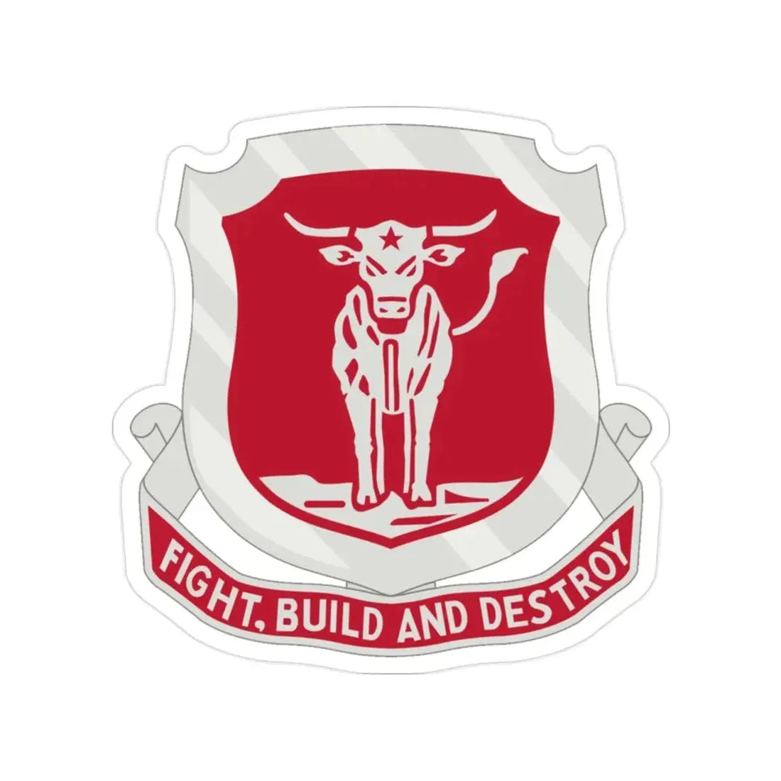 39 Engineer Battalion (U.S. Army) Transparent STICKER Die-Cut Vinyl Decal - The Sticker Space
