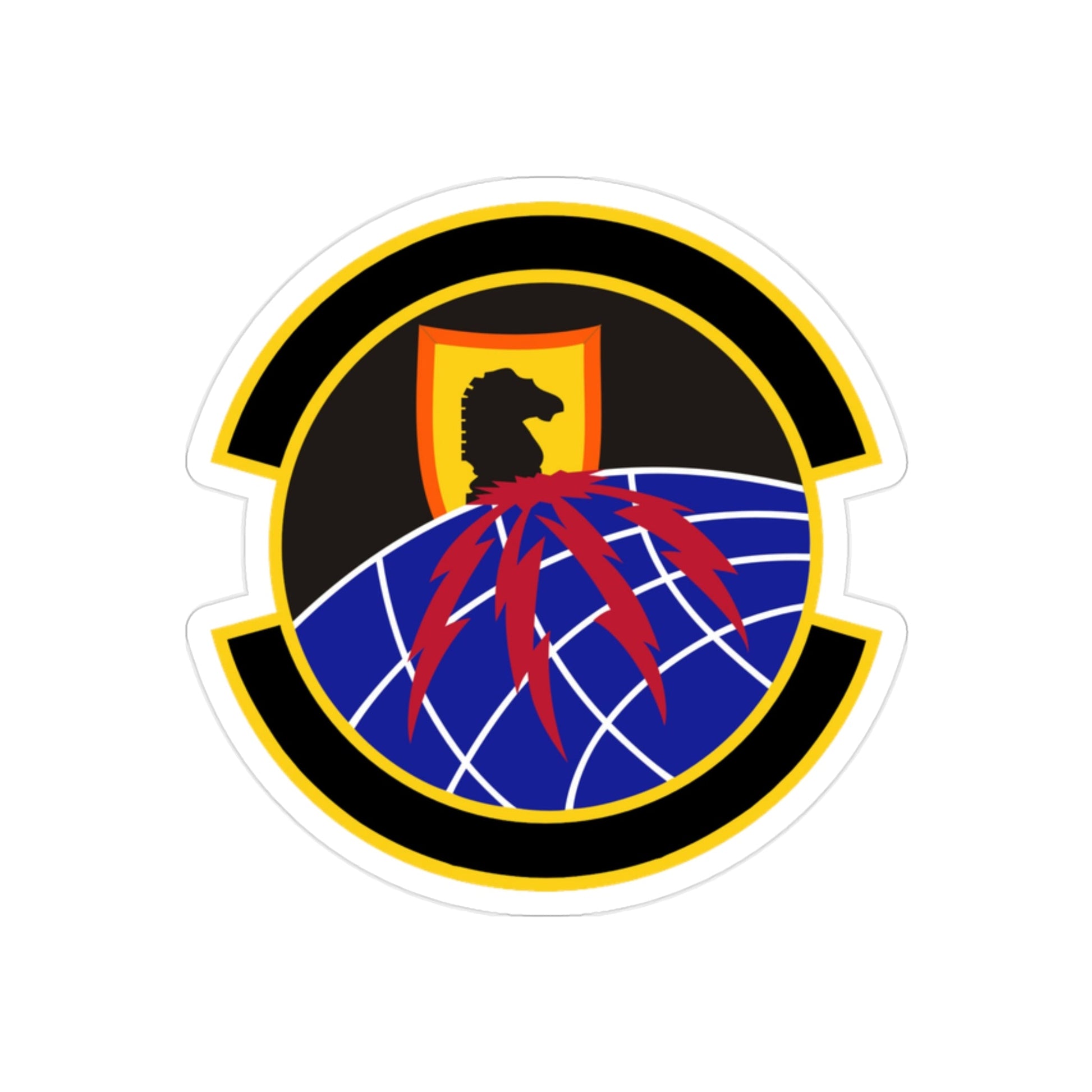 39 Information Operations Squadron ACC (U.S. Air Force) REVERSE PRINT Transparent STICKER-2" × 2"-The Sticker Space