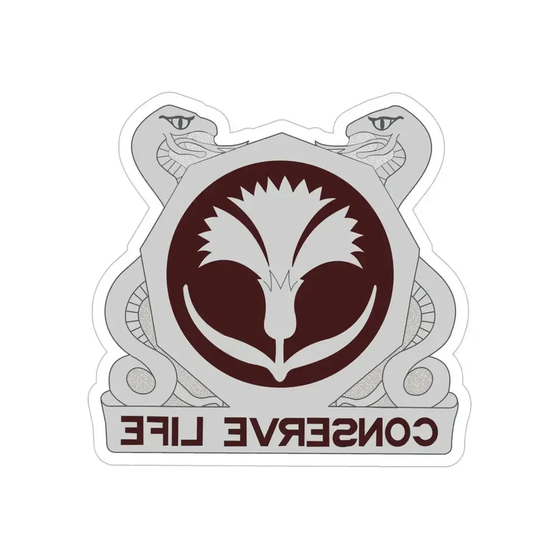 39 Medical Group (U.S. Army) REVERSE PRINT Transparent Die-Cut STICKER - The Sticker Space