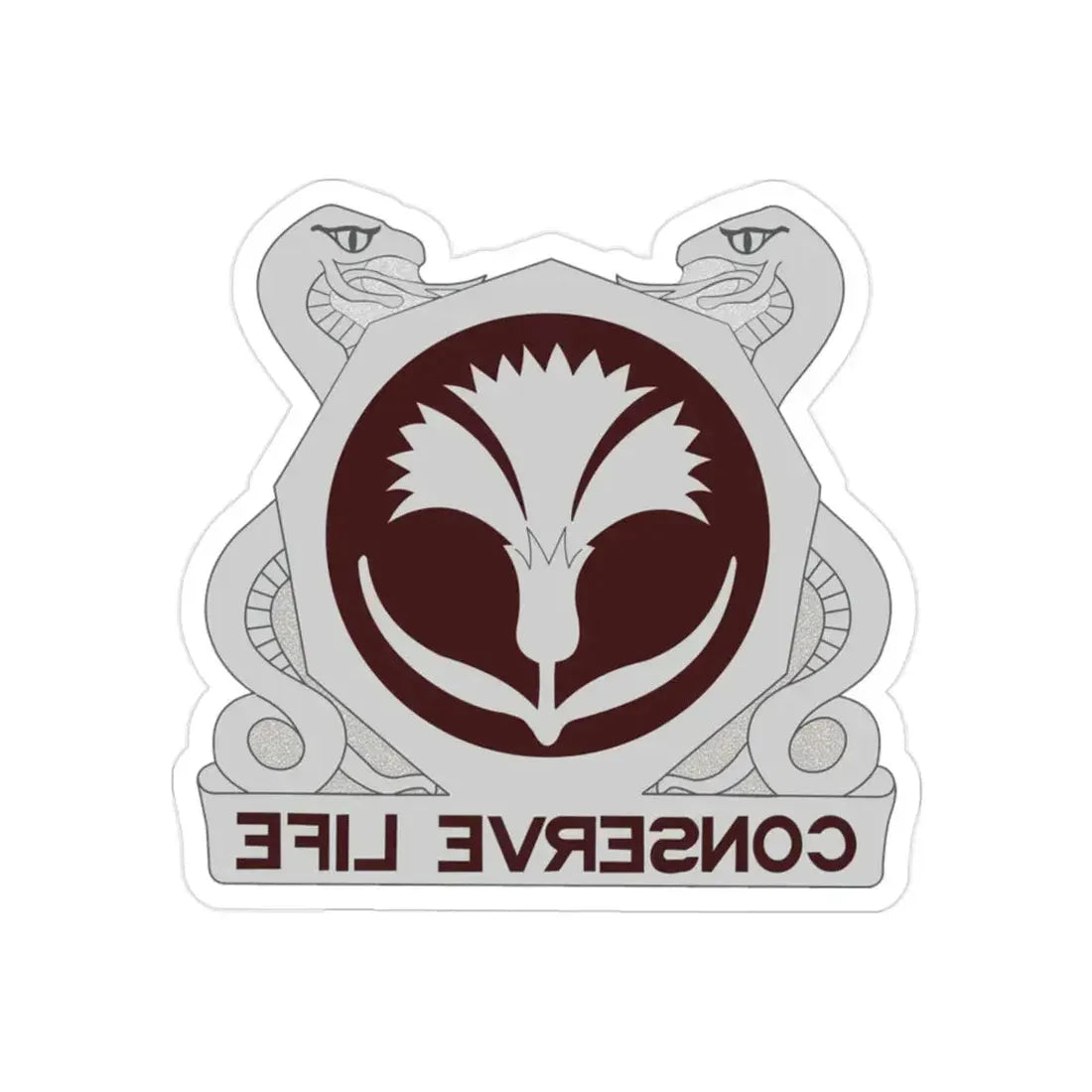 39 Medical Group (U.S. Army) REVERSE PRINT Transparent Die-Cut STICKER - The Sticker Space