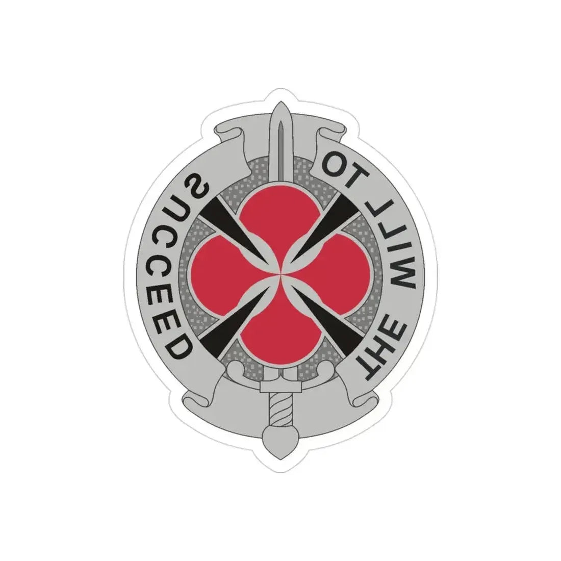 39 Signal Battalion (U.S. Army) REVERSE PRINT Transparent Die-Cut STICKER 3 Inch Die-Cut Transparent - The Sticker Space