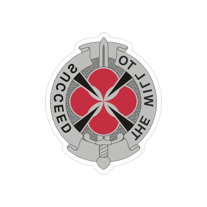 39 Signal Battalion (U.S. Army) REVERSE PRINT Transparent Die-Cut STICKER 3 Inch Die-Cut Transparent - The Sticker Space