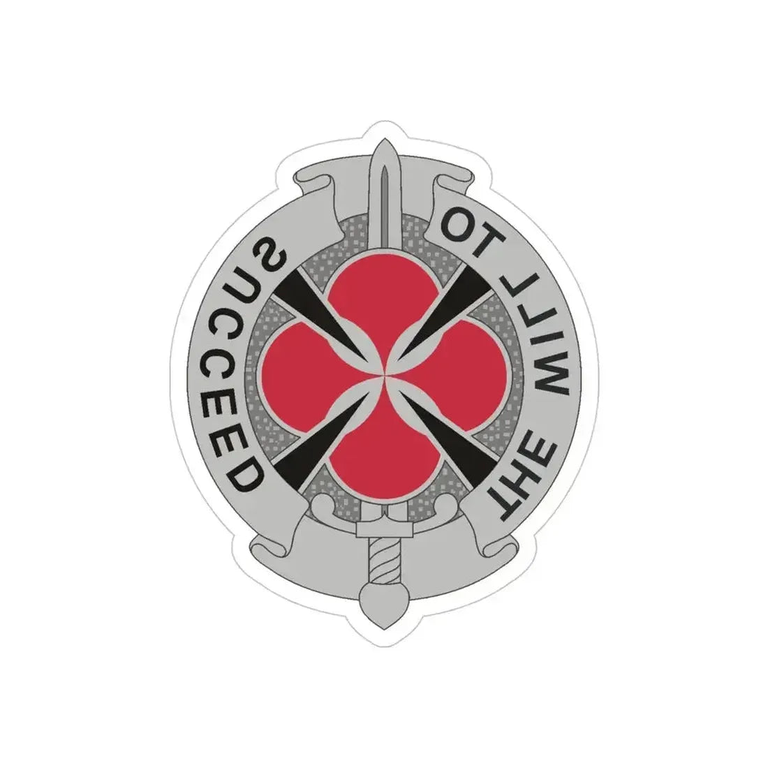 39 Signal Battalion (U.S. Army) REVERSE PRINT Transparent Die-Cut STICKER 4 Inch Die-Cut Transparent - The Sticker Space