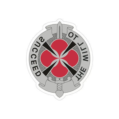 39 Signal Battalion (U.S. Army) REVERSE PRINT Transparent Die-Cut STICKER 4 Inch Die-Cut Transparent - The Sticker Space