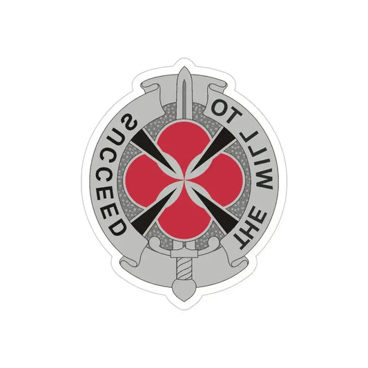 39 Signal Battalion (U.S. Army) REVERSE PRINT Transparent Die-Cut STICKER 6 Inch Die-Cut Transparent - The Sticker Space