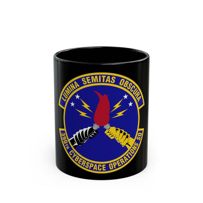 390 Cyberspace Operations Squadron ACC (U.S. Air Force) Black Coffee Mug-11oz-The Sticker Space