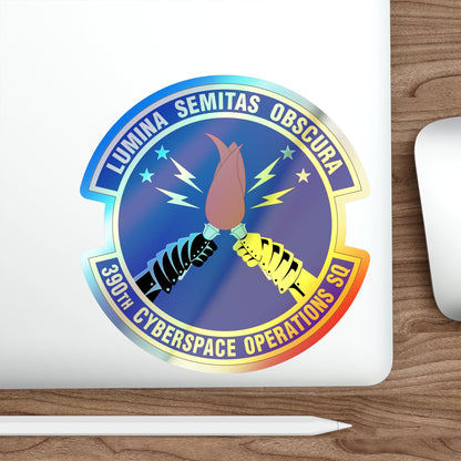 390 Cyberspace Operations Squadron ACC (U.S. Air Force) Holographic STICKER Die-Cut Vinyl Decal-The Sticker Space