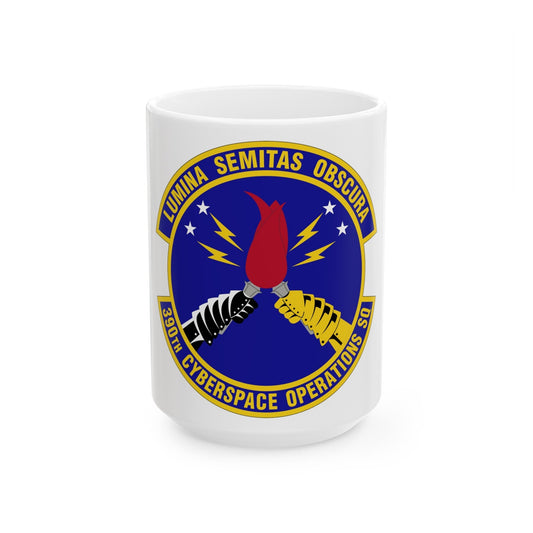 390 Cyberspace Operations Squadron ACC (U.S. Air Force) White Coffee Mug-15oz-The Sticker Space