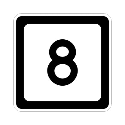 WV-8 (Virginia) (Road Sign) STICKER Vinyl Kiss-Cut Decal