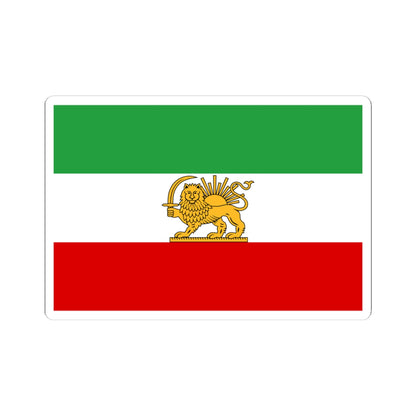 State flag of Iran 1964-1980 3-2 (Iran) STICKER Vinyl Kiss-Cut Decal