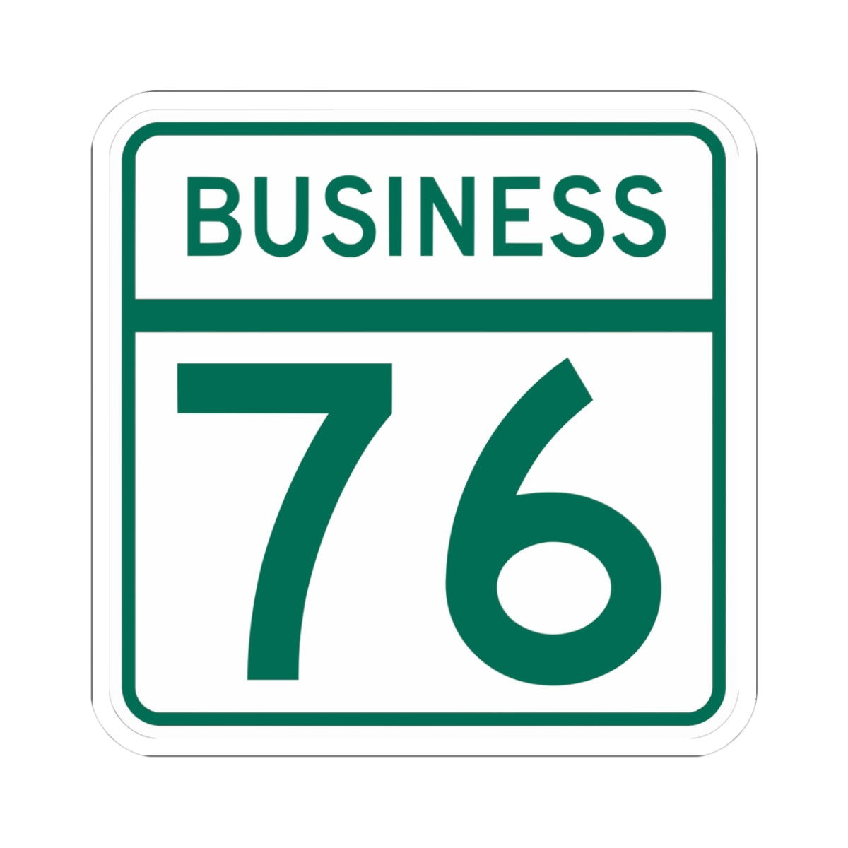 MD Route 76 Business (Maryland) (Road Sign) STICKER Vinyl Kiss-Cut Decal
