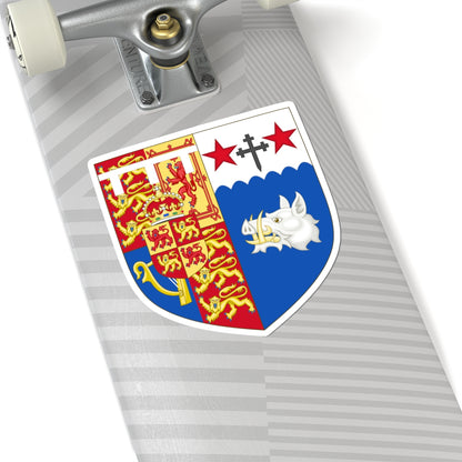 Arms of Camilla Duchess of Cornwall (United Kingdom) (Coat of Arms) STICKER Vinyl Kiss-Cut Decal