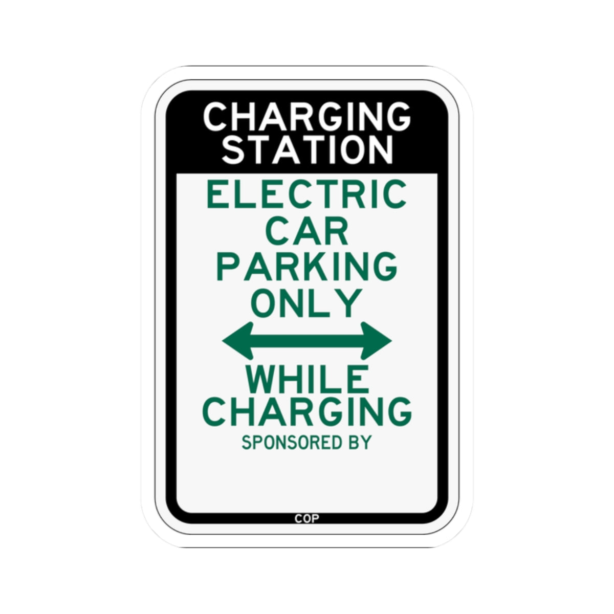 PBOT Road sign P3960 (Oregon) (Road Sign) STICKER Vinyl Kiss-Cut Decal