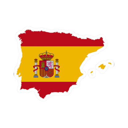 Flag map of Greater Spain (Spain) STICKER Vinyl Kiss-Cut Decal