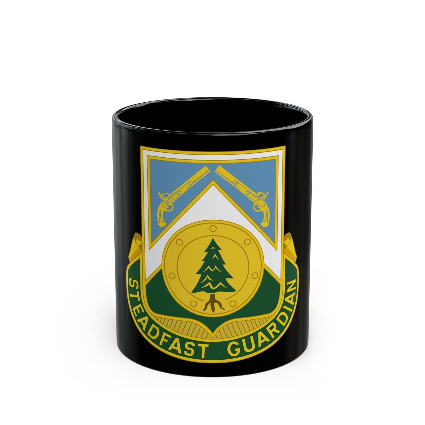 390th Military Police Battalion (U.S. Army) Black Coffee Mug-11oz-The Sticker Space