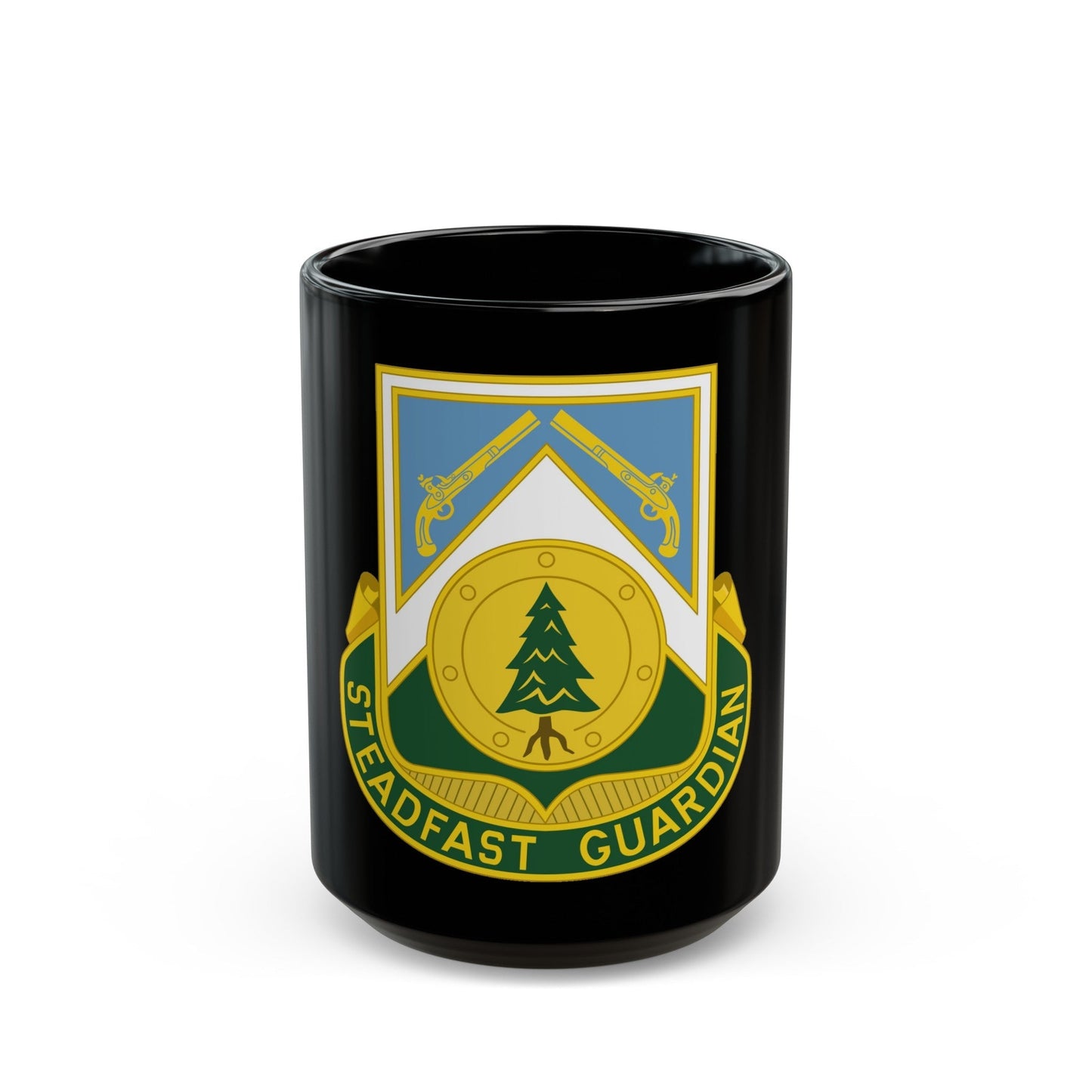 390th Military Police Battalion (U.S. Army) Black Coffee Mug-15oz-The Sticker Space