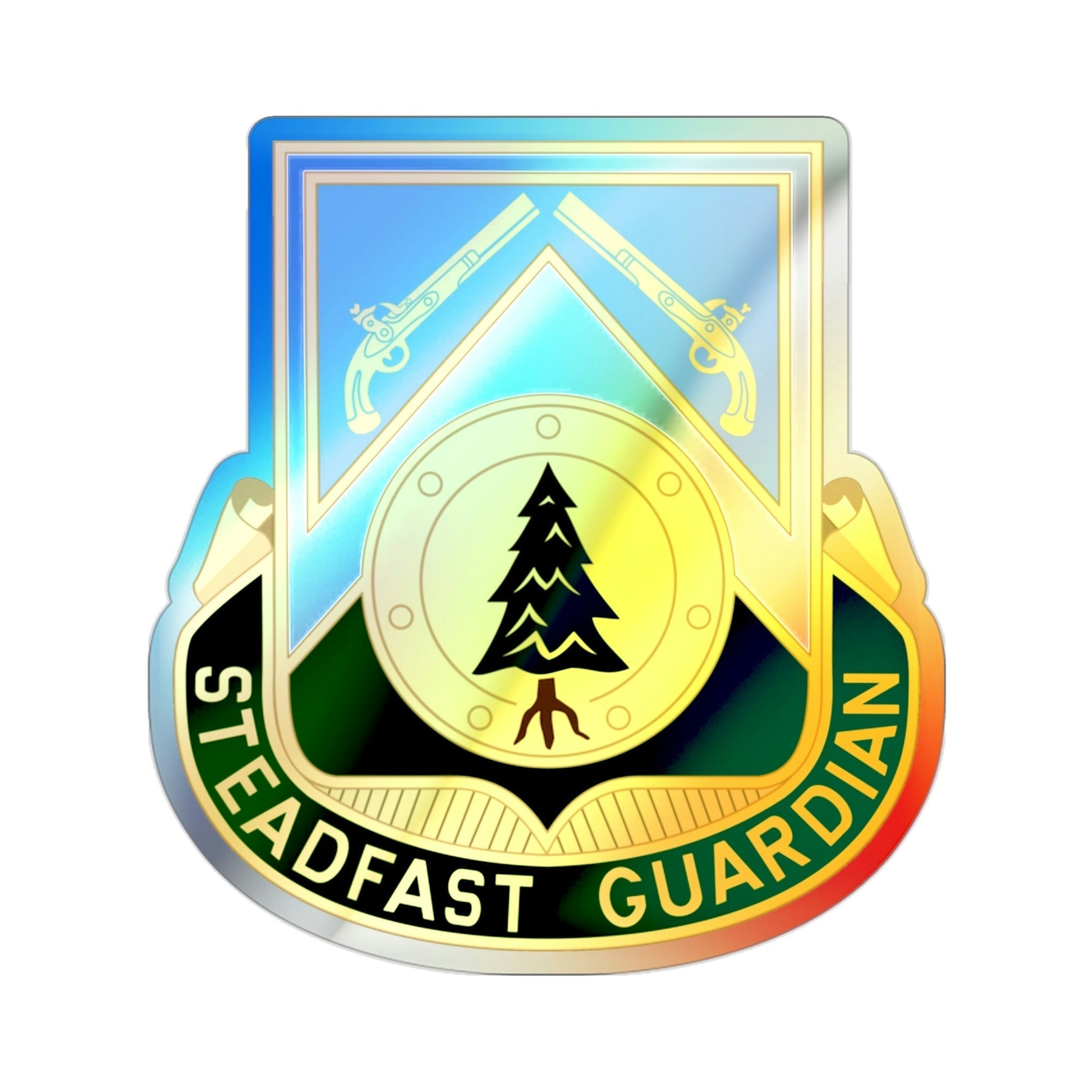 390th Military Police Battalion (U.S. Army) Holographic STICKER Die-Cut Vinyl Decal-2 Inch-The Sticker Space