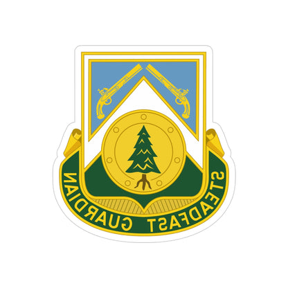 390th Military Police Battalion (U.S. Army) REVERSE PRINT Transparent STICKER-4" × 4"-The Sticker Space