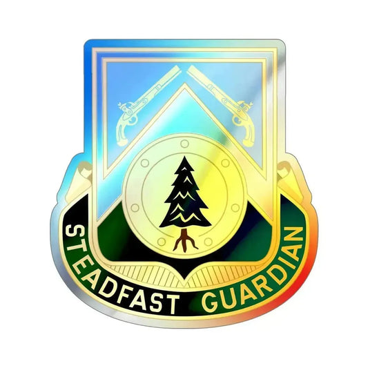 390th Military Police Battalion (U.S. Army) Holographic STICKER Die-Cut Vinyl Decal 6 Inch Holographic - The Sticker Space