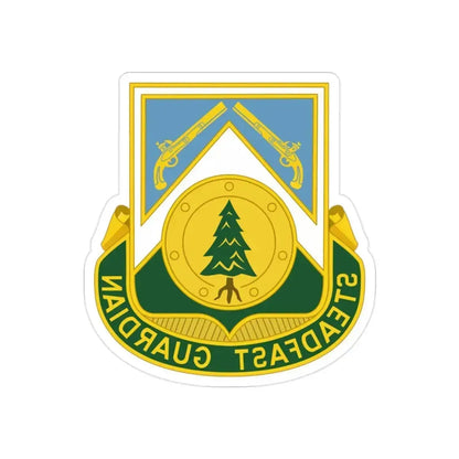 390th Military Police Battalion (U.S. Army) REVERSE PRINT Transparent Die-Cut STICKER 2 Inch Die-Cut Transparent - The Sticker Space