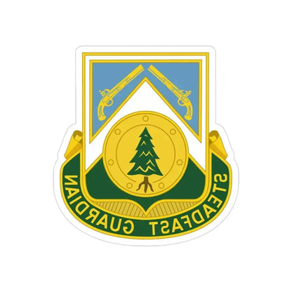 390th Military Police Battalion (U.S. Army) REVERSE PRINT Transparent Die-Cut STICKER 3 Inch Die-Cut Transparent - The Sticker Space