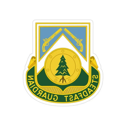 390th Military Police Battalion (U.S. Army) REVERSE PRINT Transparent Die-Cut STICKER 6 Inch Die-Cut Transparent - The Sticker Space