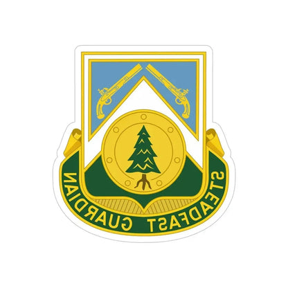 390th Military Police Battalion (U.S. Army) REVERSE PRINT Transparent Die-Cut STICKER - The Sticker Space